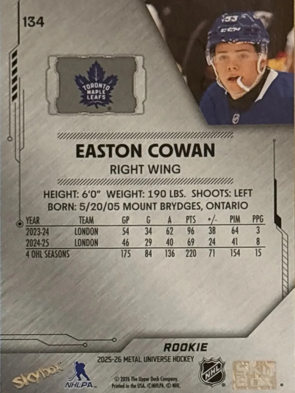 Skybox collectible rookie
